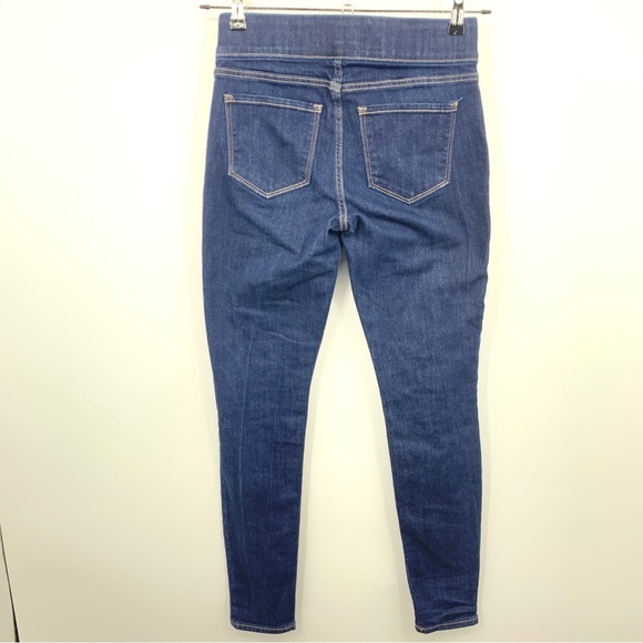 Old Navy Women 4 Jeans Dark Wash Denim Pants Skinny Jegging Mid Rise Pull On - Picture 4 of 7